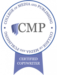 Certified Copywriter with the College of Media and Publishing